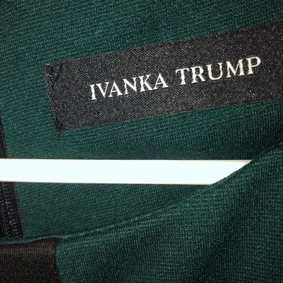 Ivanka Trump Green Sheath Midi Dress Sleeveless Crew Neck- size 8 - Picture 5 of 10